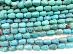 2strands 15x20mm turquoise gemstone freeform teardrop drop peach wholesale loose bead black turquoise beads