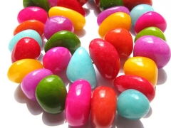 wholesale 2strands 8-25mm Rainbow jade bead freeform nuggets chips jewelry loose beads