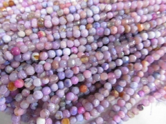 5strands 4mm agate stone round ball faceted multicolor Semi Precious Gemstone Beads onyx beaded