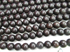 AA grade Genuine Palmwood Bead, 6mm - 10mm, Round, Smooth, brown black red Natural Wood Beads, 16 Inch