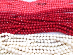2strands 2 3 4 5 6 7 8 9 10 11 12mm Coral Beads,Bamboo Coral round ball faceted hot red ,pink red, oranger white mixed Loose Bea