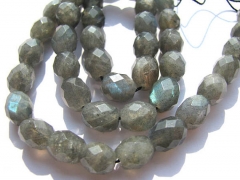 2strands 8x10mm Drum rice Labradorite Bead Natural Labradorite Barrel faceted Beads wholesale supplier