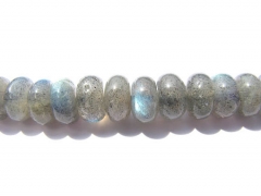 genuine Labradorite Bead Natural Labradorite Rondelle Roundels Abacus smooth flashy Grey Loose Bead 3X5 4X6 5X8 6X10mm full stra