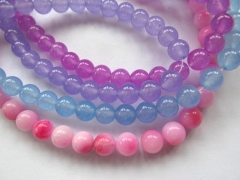 Shop sale --4681012mm Jade Beads Round Colored beads,semi precious gemstone Loose Beads full strand 16"