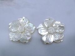 SALE!! Focal, Pendant, Golden Lip Shell, Natural,6pcs 40mm Carved Flower Petal mop shell beads Iridescence, Top-Drilled