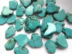 Shop sale--12pcs Turquoise Stone Slab Freeform Blue Turquoise Cabochons Turquoise Jewelry 25-40mm