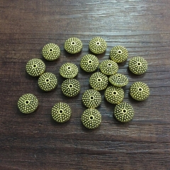 25pcs 11*6mm Antique Gold Beads , Metal Beads , Metal Spacer, Tibetan Style Beads , Crafted supplies findings