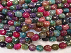 AA+ 13-18mm Agate Stone Quartz Crystal Rainbow carnerial beads Crystal Nuggets Slab faceted full strand 16"