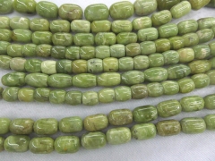 High Quality Natural Chrysoprase gemstone barrle rice drum Round Beads- Chrysoprase Beads Olive gemstone 8-16mm full strand