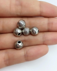 30 pcs Antique Silver , Metal Beads , Metal Spacer, Tibetan Style Beads , Crafted supplies findings
