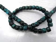 3-12mm Dark bue turquoise stone turquoise Beads rondelle abacus Barrel drum Jewelry Loose Beads full strand 16inch