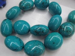 high quality 2strands 10-30mm Turquoise Gemstone Green dark blue veins brown Nuggets FreeForm egg olive Turquoise Beads necklace
