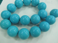 High quality 2strands 8mm Turquoise Gemstone Round Ball green blue Loose Beads turquoise necklace
