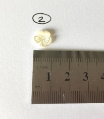 Shop sale --50pcs white MOP Shell beads 8-15mm Fluorial Petal Caps Rose Flower Carved high quality shell jewelry