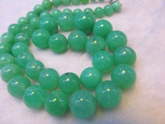 high quality genuine green opal Amaonite necklace 4-12mm 17inch Natual Amazonite stone bead round ball jewelry beads