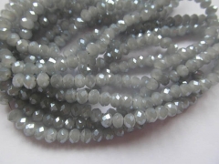 high quality 5strs Crystal like swarovski crystal beads,rondelle crystal beads faceted 2-12mm crystal beads dark grey loose bead