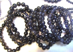 AA+Grade Dark blue Tanzanite Beads, Genuine Tanzanite Gemstone Beads, cat' evil Blue Tanzanite Stone Beads Jewelry Bracelet 4-8m