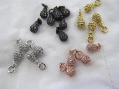 AA+12pcs CZ Micro pave 6x12mm micro pave Diamond Crystal Micro Crystal Pave CZ Teardrop Drop Jewelry beads earrings