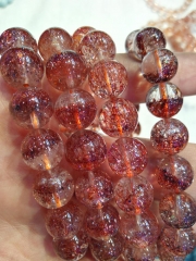 Genuine Red Rutilated Quartz Bracelet AA Grade, Natural Rutilated Quartz Beads, Golden Rutilated Quartz Bracelet