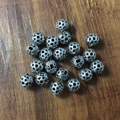 20pcs x 8mm Antique Silver , Metal Beads , Metal Spacer, Tibetan Style Beads , Crafted supplies findings