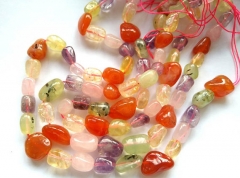 shop sale--13-18mm Rainbow Qaurtz Red Onyx purple Quartz Crystal Rainbow carnerial beads Crystal Nuggets full strand 16"