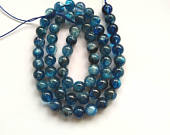 Full strand 16" Genuine Kyanite gemstone ,round 4\6\8\10mm blue kyanite beads