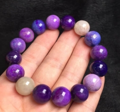 Genuine Sugilite Bracelet Round Beads 8inch Round Beads et, Really , Sugilite Gemstone Beads 8-16mm