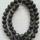 full strand 16" black Kyanite Gemstone round loose beads 4-12mm