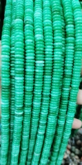 Amazonite Jade Stone Crystal heishi wheel rondelle  abacus spacer beads 6-12mm emeral green -lite green-dark green - Full Strand