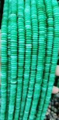 Wholesale Jade Stone Crystal heishi wheel Rondelel abacus spacer beads 6-12mm emeral green -lite green-dark green - Full Strand