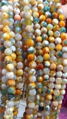 Multicolor mixed gemstones natural gemstones Crystal- jasper-agate-turqoise-opalite round ball loose beads 4-12mm Full strand 16