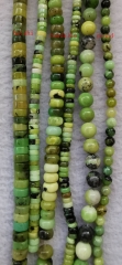 Batch Natural Chrysoprase - round rondelle heishi bead - full strand 16INCH - Australia Jade gemstone 4mm 6mm 8mm