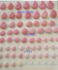20pcs Natural Queen Conch Shell Bead Oval Egg Round Teardrop Pink Cabochons ,Cameo Pendant 8-18mm