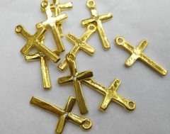 50pcs 8x20mm crystal Micro Pave Diamond, CZ Cubic Zirconia brass cross Link Connector Charms, Findings DIY Jewelry
