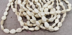 Wholesale 8-20mm Cream White Howlite Turquoise stone teardrop drop pearl loose beads full strand 16&quot;