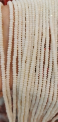 2-8mm Coral Jewelry Faceted Abacuse -heishi beads - red -Pink-Oranger-White bamboo coral beads -beads - ocean shell beads wholes