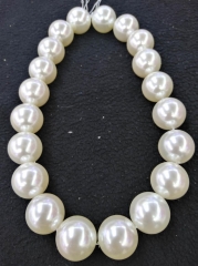 Natural Sea Shell Pearls round beads,White shell jewelry 16 inche 1 strand 3mm 4mm 6 mm 8mm 10mm 12mm 14mm 16mm 18mm 20mm
