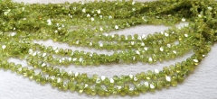 16inch 110pcs Pear Cut Peridot Necklace, August Birthstone, teardrop 5x8mm, Genuine Gemstone, Peridot Pendant, Natural Peridot Stone