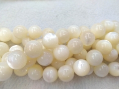 16inch strand genuine Pearl shell ewelry round ball ocean shell beads 6mm 8mm 10mm 12mm  for bracelet-necklace DIY