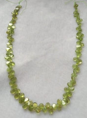 Hot sale-- 108pcs Olivine Teardrop Earrings,  Peridot  drop - Olivine Jewelry, Popular Jewelry-loose beads 3-8mm  Full strand 16"