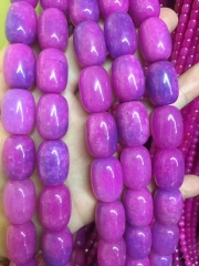 16nch Sugilite purple red  jade jewelry barrel drum loose beads 10x14mm 13x18mmor jewelry making for bracelet-necklace