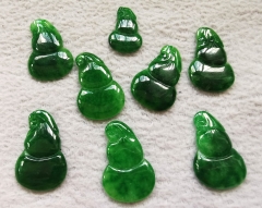 Last stock --8pcs  Canadian Jade Bottle Carving bead -Natural Green Jade carving, Jade gemstone -cabochon