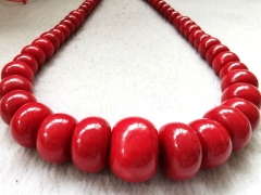 20inch Orange Coral Beaded Jewelry Red Corals Gift For Vintage Necklace Minimalist Coral Necklace Rondelle Corals