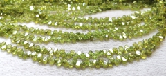 Hot sale-- 108pcs Olivine Teardrop Earrings,  Peridot  drop - Olivine Jewelry, Popular Jewelry-loose beads 3-8mm  Full strand 16"