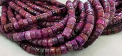 150pcs Natural purple Stone  Spodumene jewelry   Heishi Wheel Slice Beads 4mm 6mm 8mm For Jewelry Making Supply Natural phosphosiderite