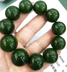 Large 20mm 14mm Natural jade -jadeite  bracelet Ball  round dark green-lite green-ruby -pink  bead