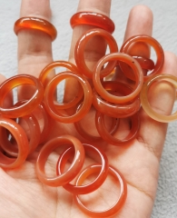 20pcs agate donut rings