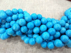 Dark Blue Turquoise 2mm to 20mm round  Beads Stabilized Turquoise  Spacer Beads Handmade full strand 16inch