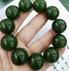 Large 20mm 14mm Natural jade -jadeite  bracelet Ball  round dark green-lite green-ruby -pink  bead