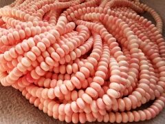 100Pcs Genuine Conch Shell Beads Rondelle Shape 6mm 8mm pink conch jewelry full strand 16inch